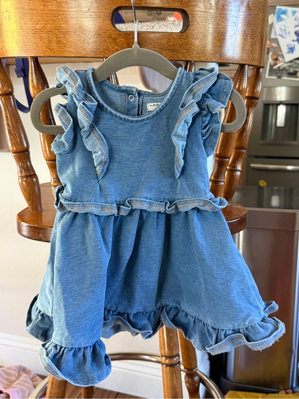 Habitual Blue Ruffle Sundress for Kids